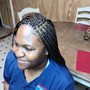 Med knotless Braids