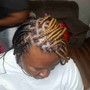 Med knotless Braids