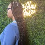 Large Knotless Box Braids