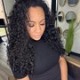 Straightening curly hair add on