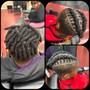 Retwist and shampoo- Half