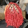 Smedium butterfly locs bob