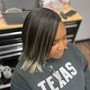 Virgin Relaxer(base to ends) and  Basic Styling