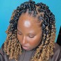 Small / Medium Distressed Locs w/o Curls "Shay Locs"