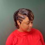 Mullet with HD lace closure