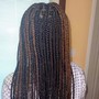 Medium waist length goddess braids