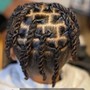 Kid's cornrows natural hair