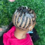 Braids w/ Natural Hair + Beads (Kids: Ages 5-13)