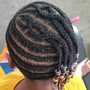 Natural Braids with side shave