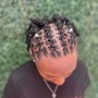 Loc Retwist short hair and style