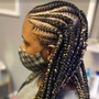 Teens Fulani braids medium