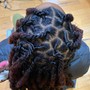 Loc Retwist with Two Stand Twist on Locs