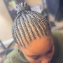 Feed in Braids ponytail