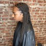 Medium knotless Braids (Bra length)