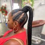 Braided ponytail