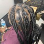 Large knotless braids