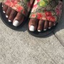 Acrylic Big toes ( pedicure Not Included)