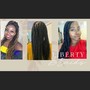 Small knotless Box Braids