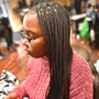 Medium Half Feed-in/ Half Knotless Braids