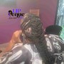 Wash condition and blow dry add on to mens braids only