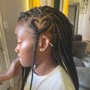 Kid's design Braids on natural hair