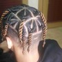 Partial takedown kids braids