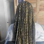 Waist length Medium Size Box Braids