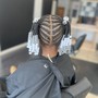 5-9yrs old-Kids Natural Braids (MEDIUM)