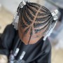 5-9yrs old-Kids Natural Braids (MEDIUM)