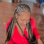 Tribal/Fulani Braids (medium) Knotless In Back