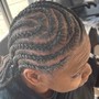 Boys braids (6-10 braids)