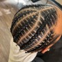 Designer Braids Male Bun