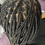 Jumbo knotless Braids thigh length