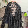 Smedium Knotless Box Braids