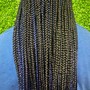 Smedium Boho Knotless Braids  HUNMAN HAIR INCUDED