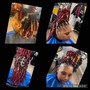 Loc Re-Twist (Above Shoulders) w/ 2Strands