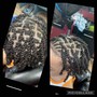 Loc Re-Twist (Top of Head) w/ 2Strands (ABOVE THE NECK)