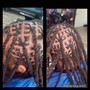 Loc Re-Twist (Top of Head) w/ 2Strands (ABOVE THE NECK)