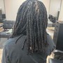 Short to medium length retwist