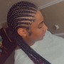 Small Straight Back Braids (14-20)