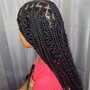 Boho/Goddess Knotless Braids (medium )(HUMAN HAIR included)