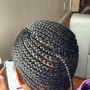 Goddess Half Up Half Down Braids + Weave