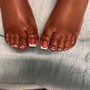 Pedicure acrylic toe removal