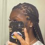 2 Cornrows/Feed in braids