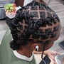 Cornrows Feed-In Ponytail