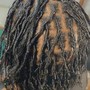 Loc retwist (ear length)