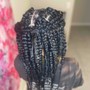 (10-12)Jumbo Box braids (rubber bands)