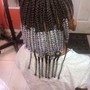 Scalp Braids traditional w/weave or Beads