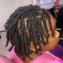 Kid's med. knotless Braids