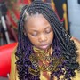 Girls Knotless or Traditional Box Braids Medium Size HAIR INCLUDED